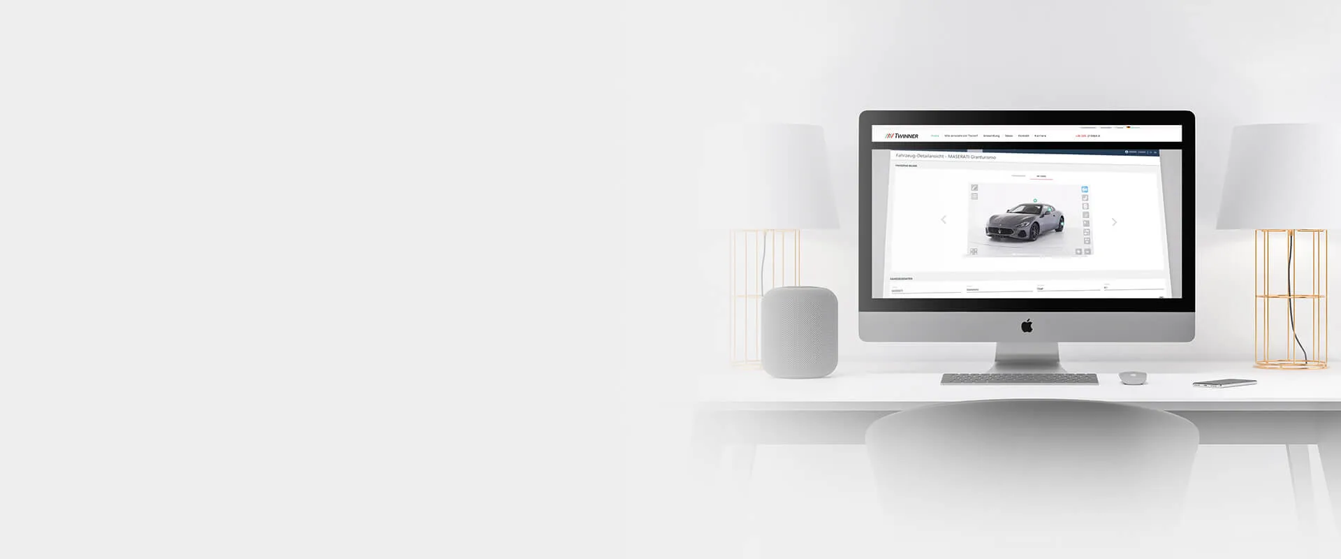 TWINNER product screens