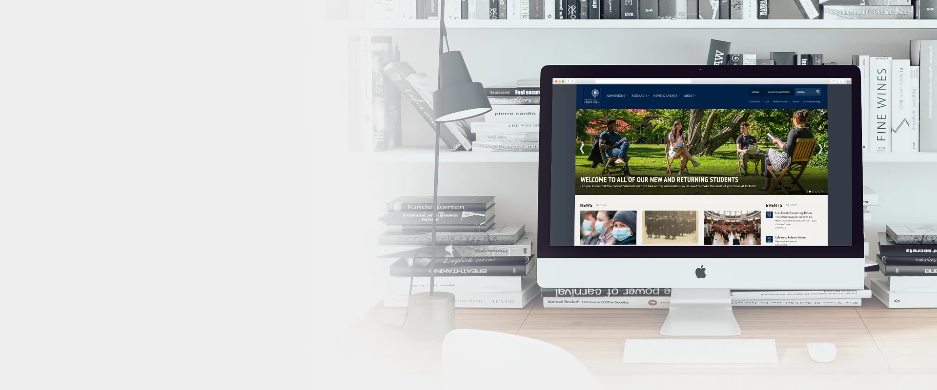 University of OXFORD product screens